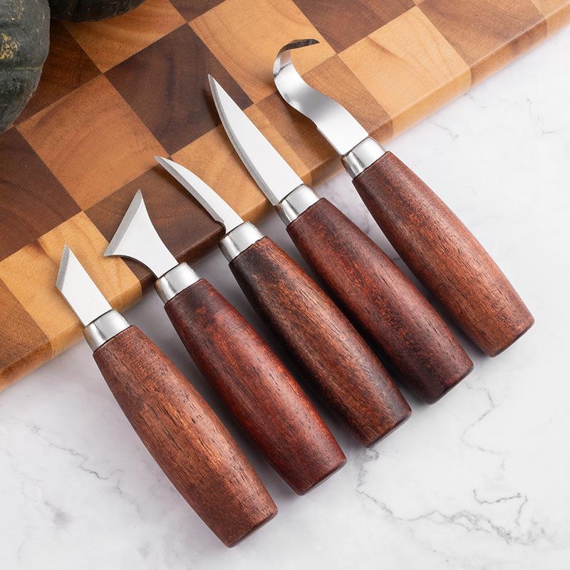 Woodworking Project - Zestaw 5 dłut do rzeźbienia w