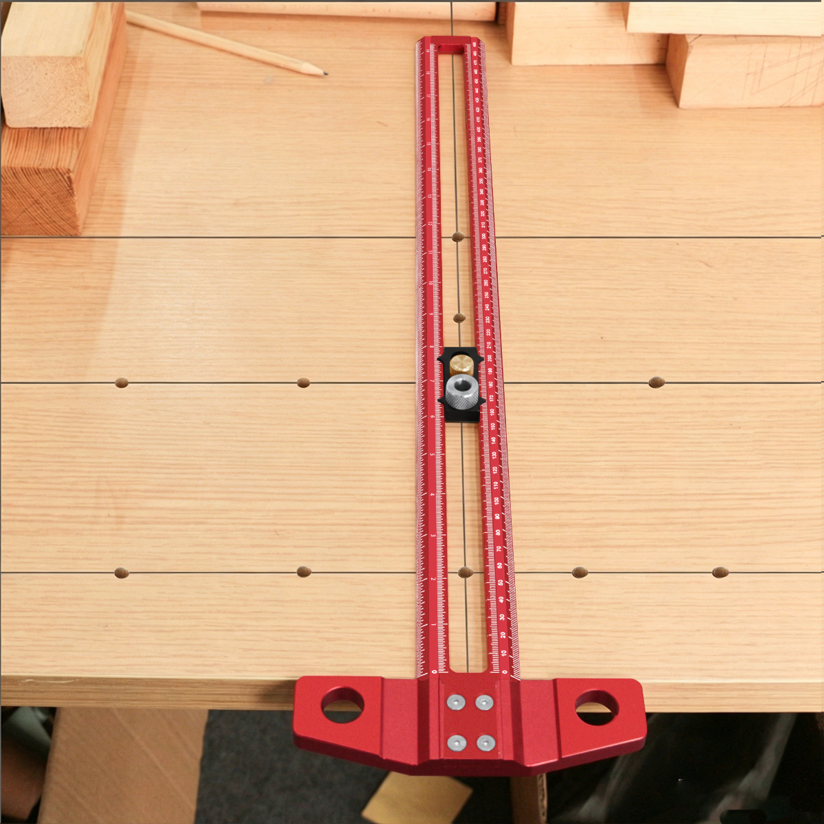Woodworking Project - Kątownik stolarski z prowadnicą do oznaczania,