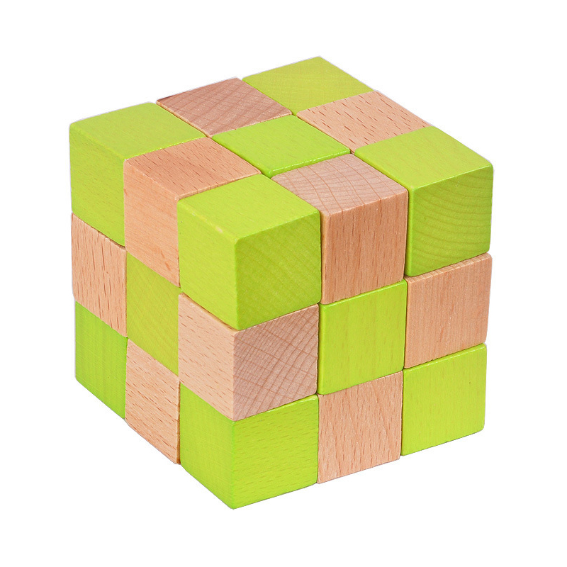 Woodworking Game - Drewniana układanka w kształcie węża, logiczna