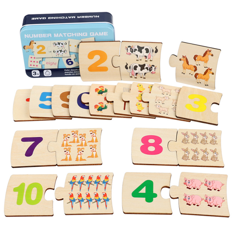Woodworking Game - Drewniane puzzle dla dzieci z motywem