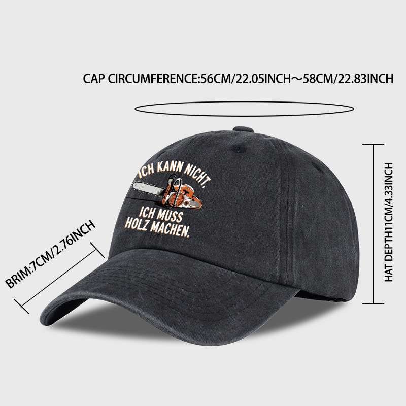 Czapka baseballowa z nadrukiem – Woodworking Quote recenzja i cena