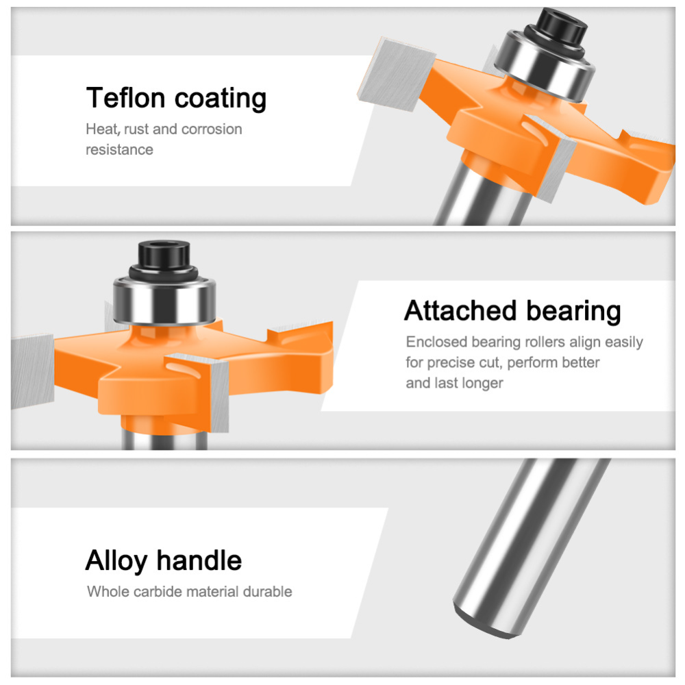 Frez trzpieniowy z 4 ostrzami  – Router Bits For Woodworking recenzja i cena
