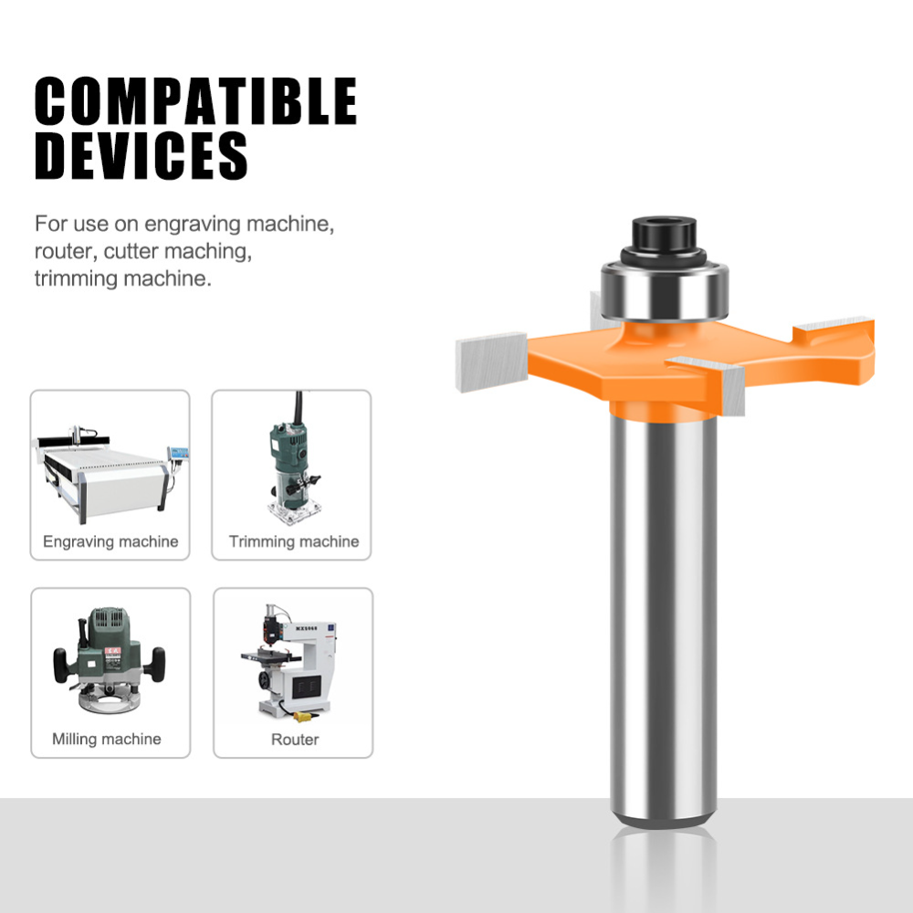 Frez trzpieniowy z 4 ostrzami  – Router Bits For Woodworking recenzja i cena
