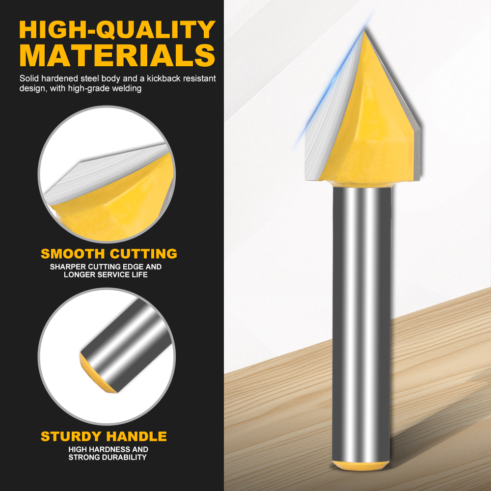 XCAN V Groove Bit 60/90 stopni – Router Bits For Woodworking recenzja i cena