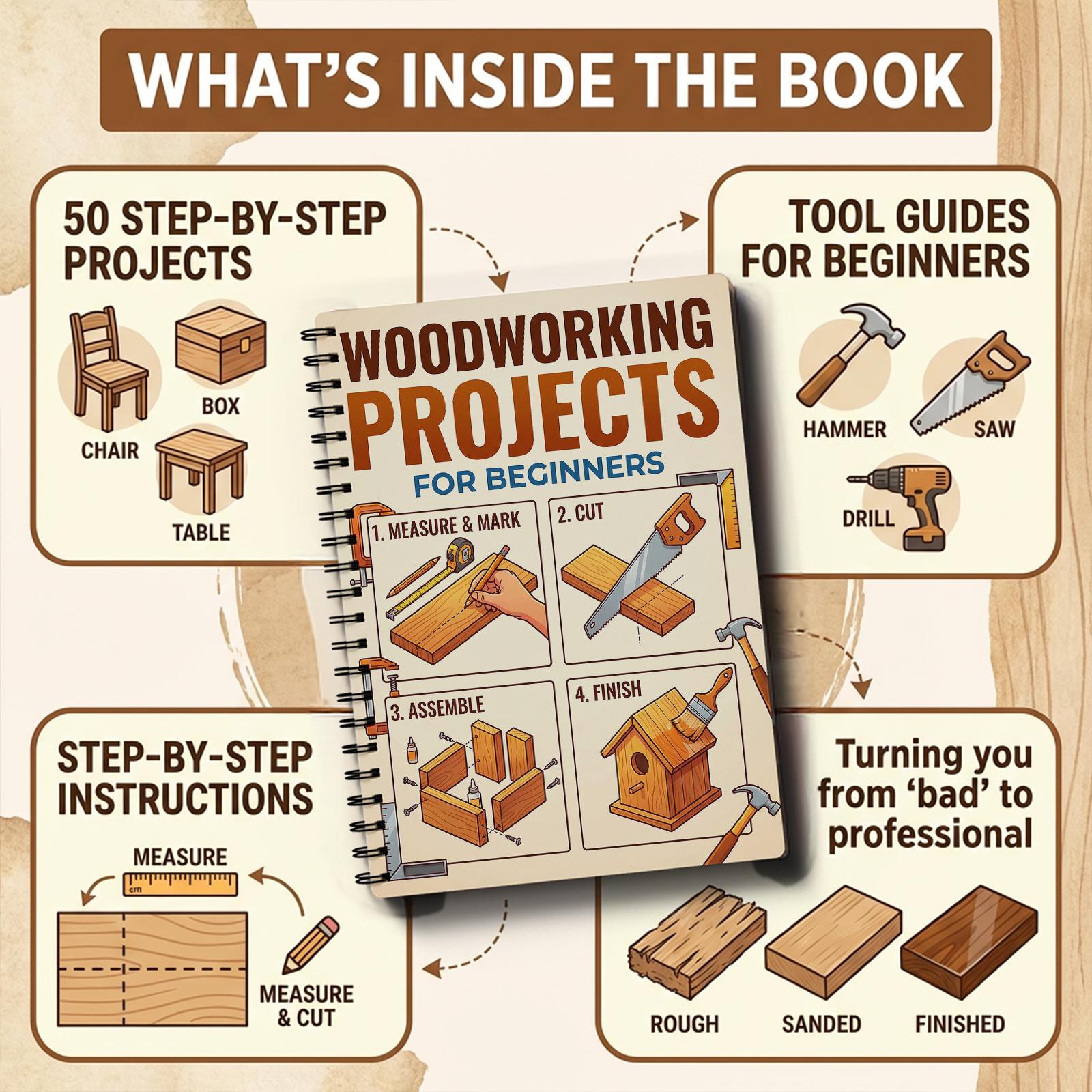 Książka o obróbce drewna dla p – Woodworking Book recenzja i cena